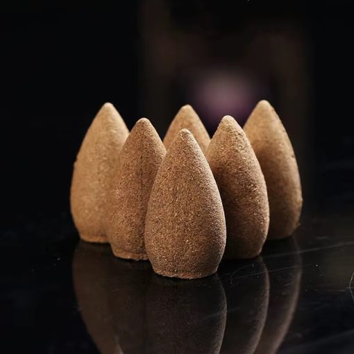 Natural Backflow Incense Cones (50 Pack)